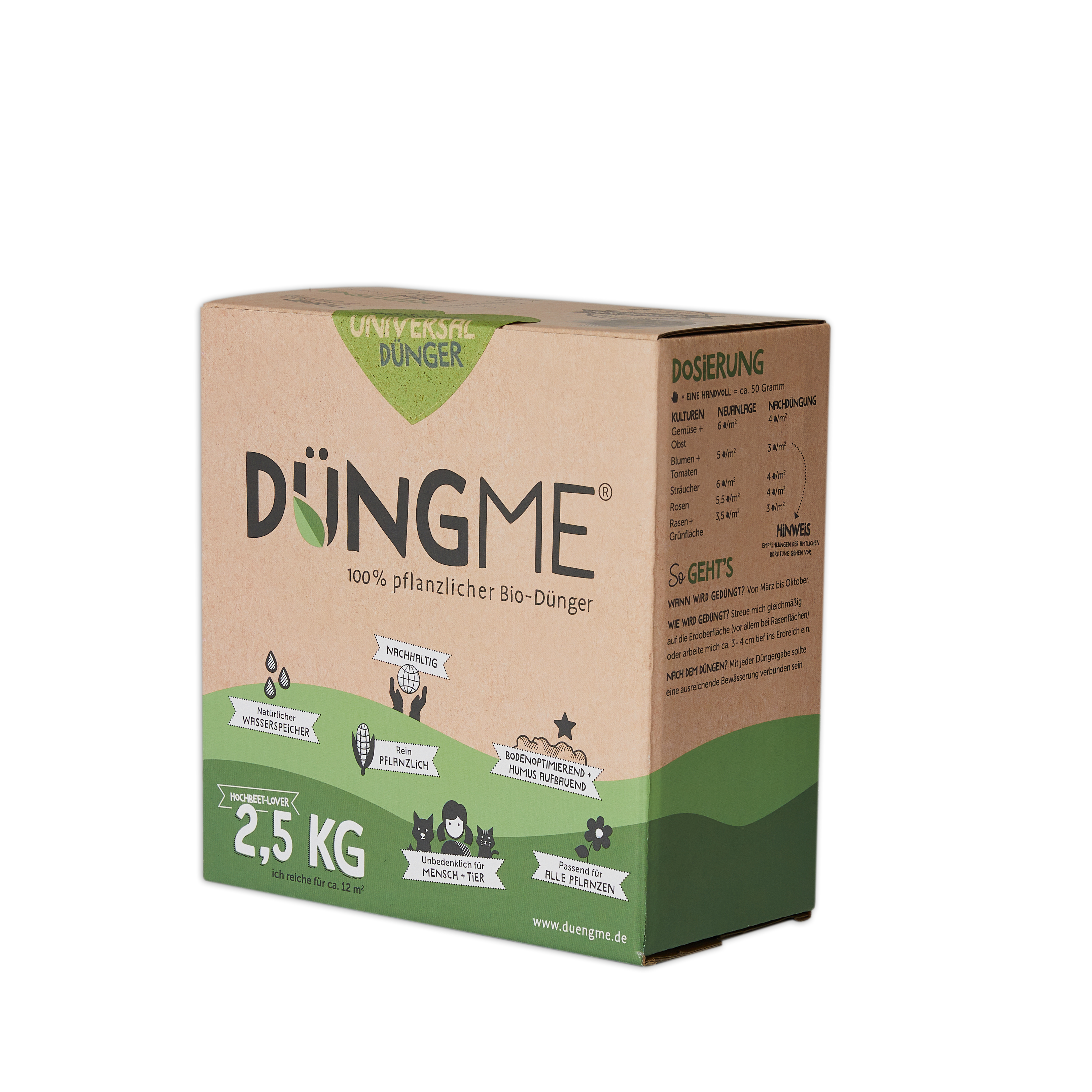 DüngMe - 2,5 Kg Universaldünger für 12 qm